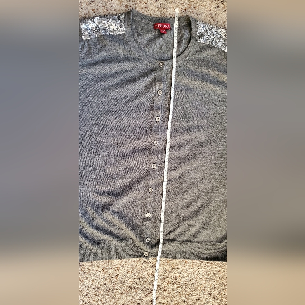 Merona grey XXL cardigan - Picture 8 of 11